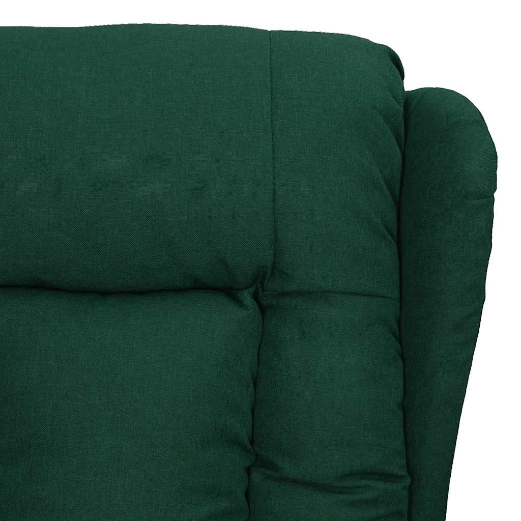 Massagestoel Elektrisch Verstelbaar Stof Donkergroen