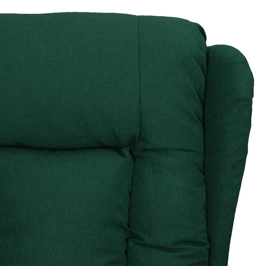 Massagestoel Elektrisch Verstelbaar Stof Donkergroen