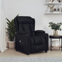 Fauteuil Elektrisch Verstelbaar Kunstleer Zwart