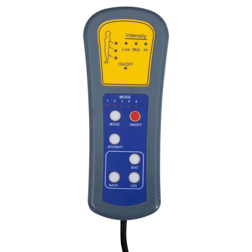 Massagestoel Elektrisch Kunstleer Grijs