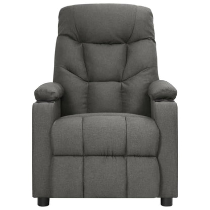 Massagestoel elektrisch stof donkergrijs