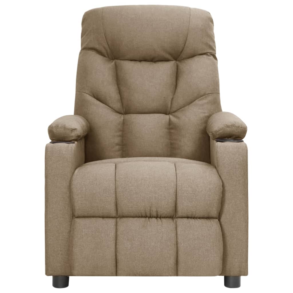 Massagestoel elektrisch stof taupe