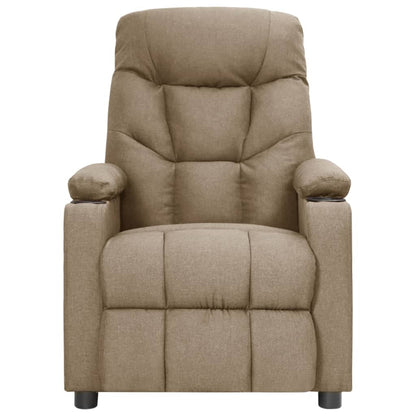Massagestoel elektrisch stof taupe
