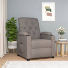 Fauteuil elektrisch verstelbaar stof taupe