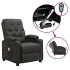 Electric fabric massage chair dark grey