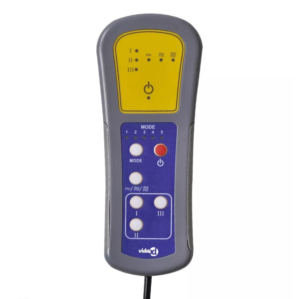 Massagestoel elektrisch kunstleer zwart