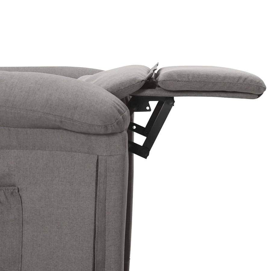 Fauteuil Elektrisch Verstelbaar Stof Lichtgrijs 1