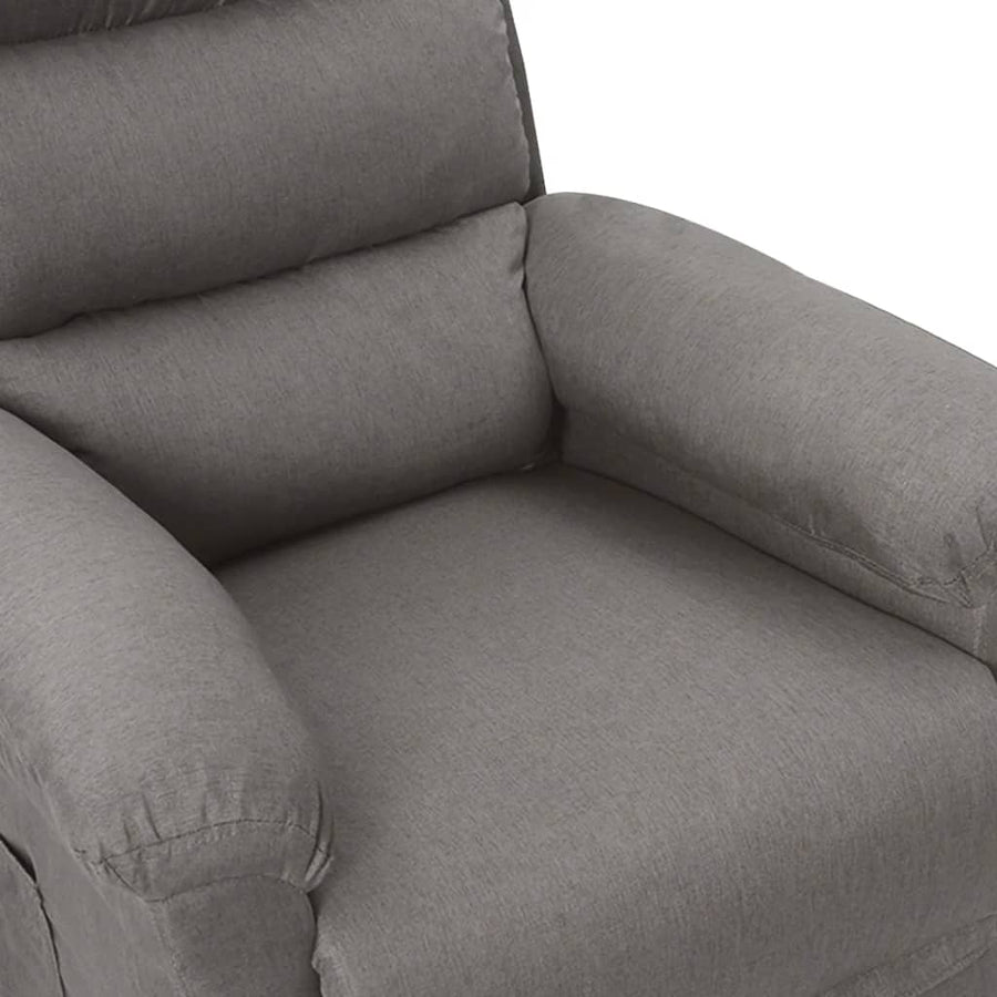Fauteuil Elektrisch Verstelbaar Stof Lichtgrijs 1