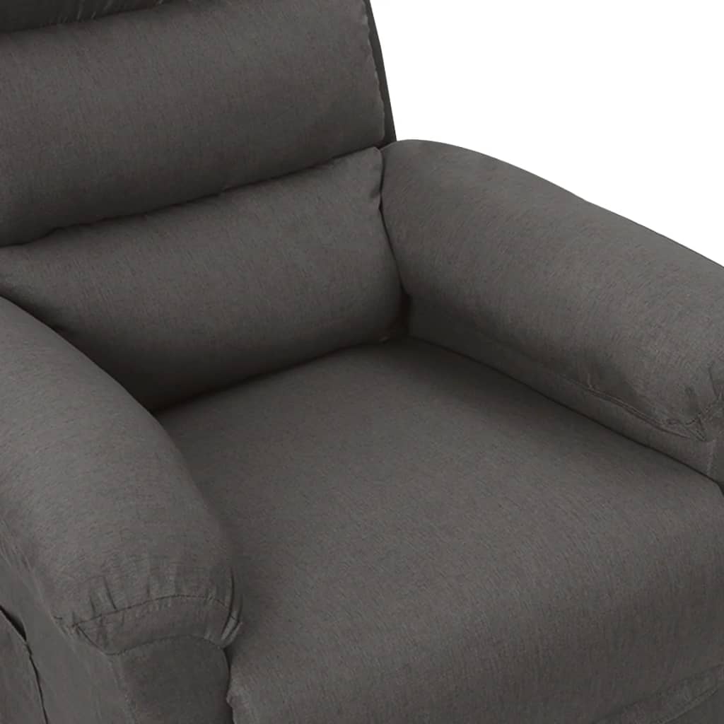 Fauteuil elektrisch verstelbaar stof donkergrijs