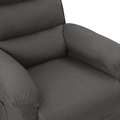 Fauteuil elektrisch verstelbaar stof donkergrijs
