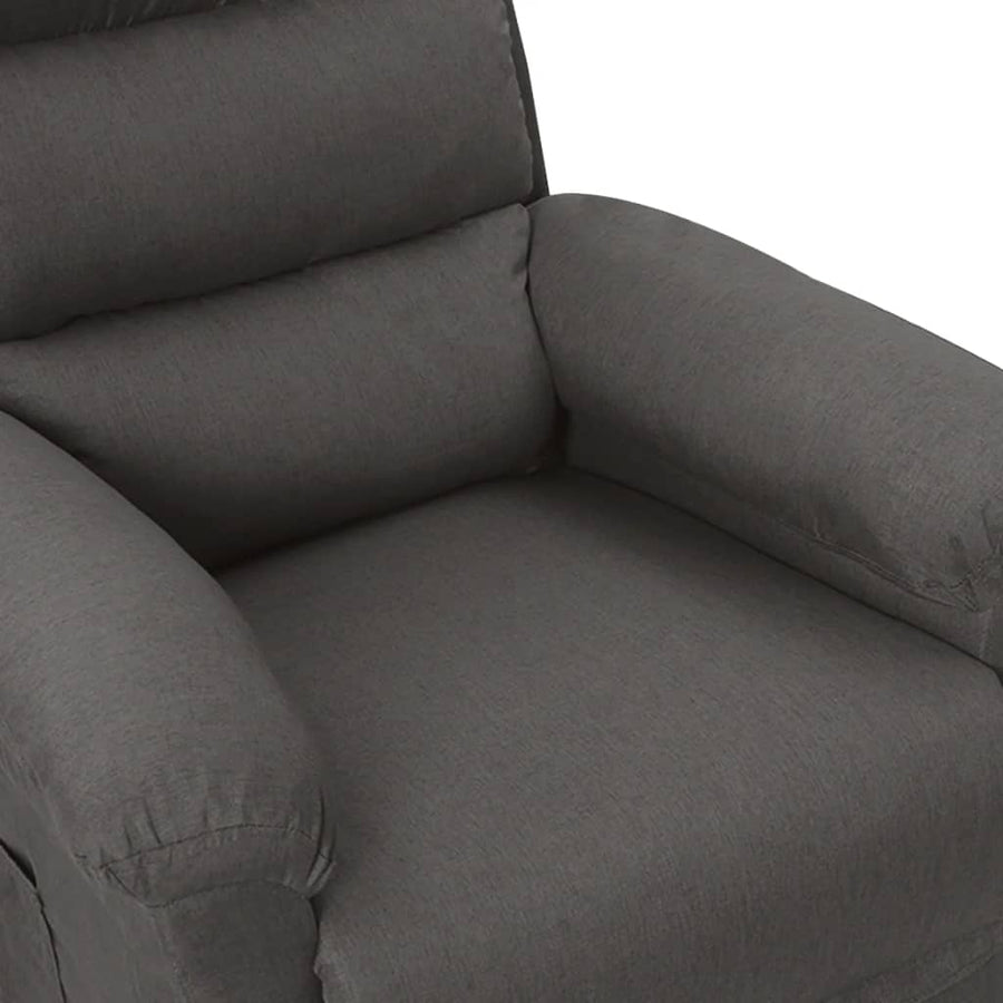 Fauteuil elektrisch verstelbaar stof donkergrijs