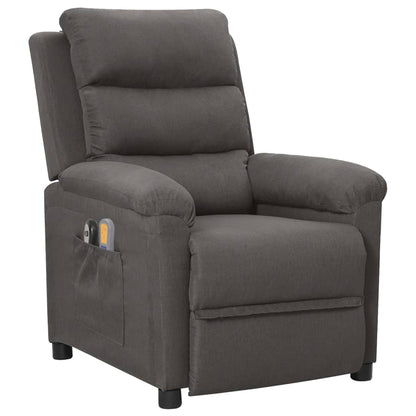 Massagestoel Elektrisch Stof Donkergrijs 1