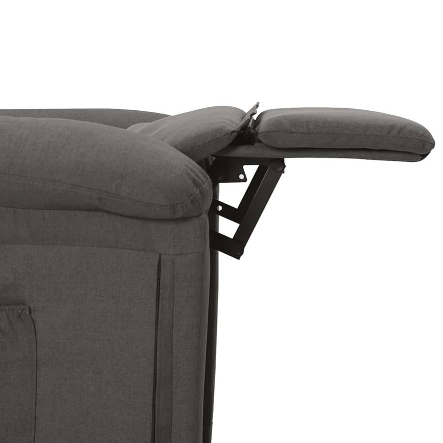 Massagestoel Elektrisch Stof Donkergrijs 1