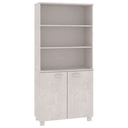 Hoge Kast Hamar Massief Grenenhout Wit