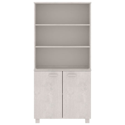 Hoge Kast Hamar Massief Grenenhout Wit