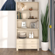 Tall cupboard HAMAR solid pine honey brown