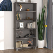 Tall cabinet HAMAR solid pine light grey
