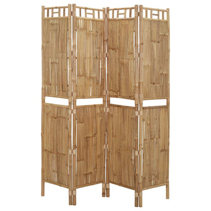 Kamerscherm Met 4 Panelen 160X180 Cm Bamboe