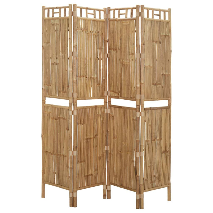 Kamerscherm Met 4 Panelen 160X180 Cm Bamboe