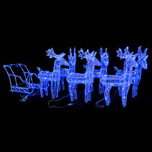 Kerstversiering rendieren en slee 320 LED's acryl