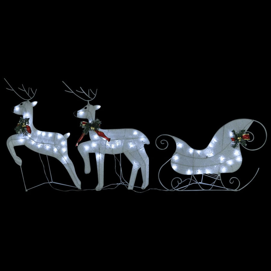 Buitenkerstversiering Rendieren En Slee 100 Led's 4