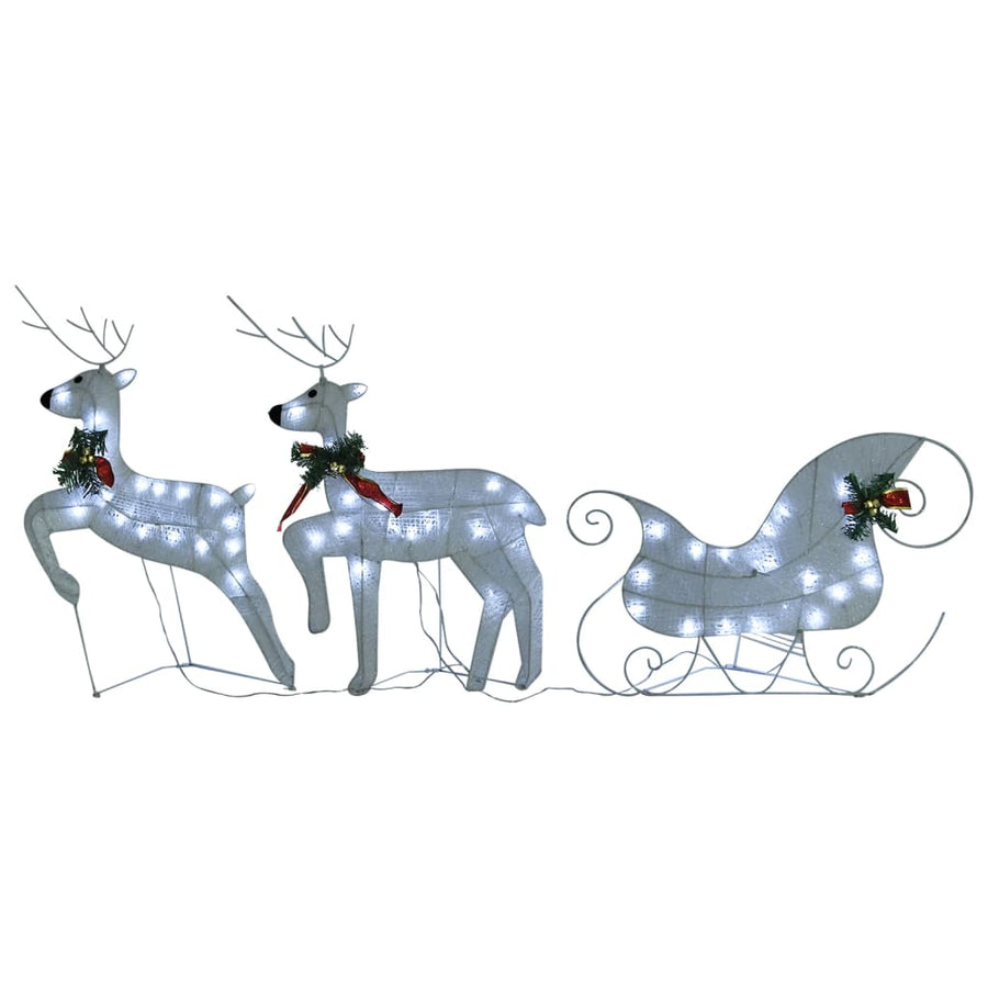 Buitenkerstversiering Rendieren En Slee 100 Led's 4