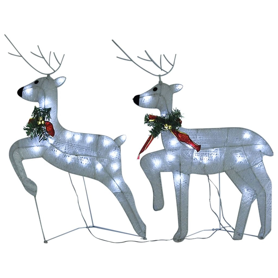 Buitenkerstversiering Rendieren En Slee 100 Led's 4