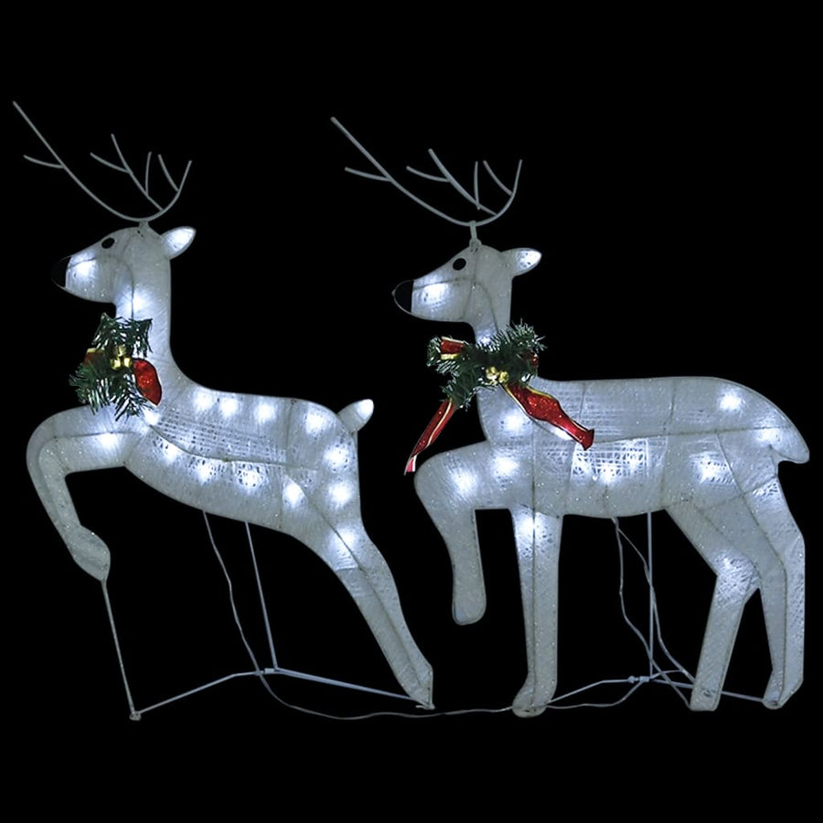 Buitenkerstversiering Rendieren En Slee 100 Led's 4