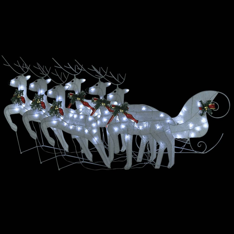 Buitenkerstversiering Rendieren En Slee 140 Led's 6