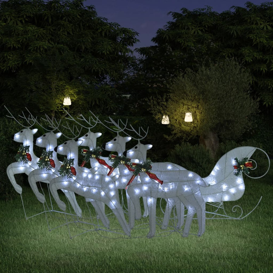 Buitenkerstversiering Rendieren En Slee 140 Led's 6