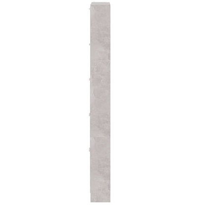 Schoenenkast 59x17x169 cm bewerkt hout betongrijs 59 x 17 x 169 cm Betongrijs