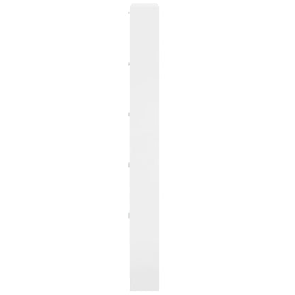 Schoenenkast 59x17x169 cm bewerkt hout hoogglans wit 59 x 17 x 169 cm Hoogglans wit