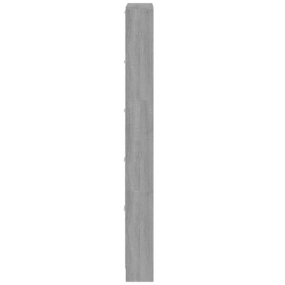 Schoenenkast 59x17x169 cm bewerkt hout grijs sonoma eikenkleur 59 x 17 x 169 cm Grijs sonoma