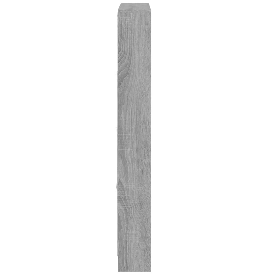 Schoenenkast 59x17x150 cm bewerkt hout grijs sonoma 59 x 17 x 150 cm Grijs sonoma