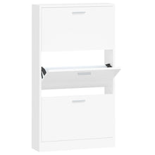 Schoenenkast 59x17x108 cm bewerkt hout wit 59 x 17 x 108 cm Wit