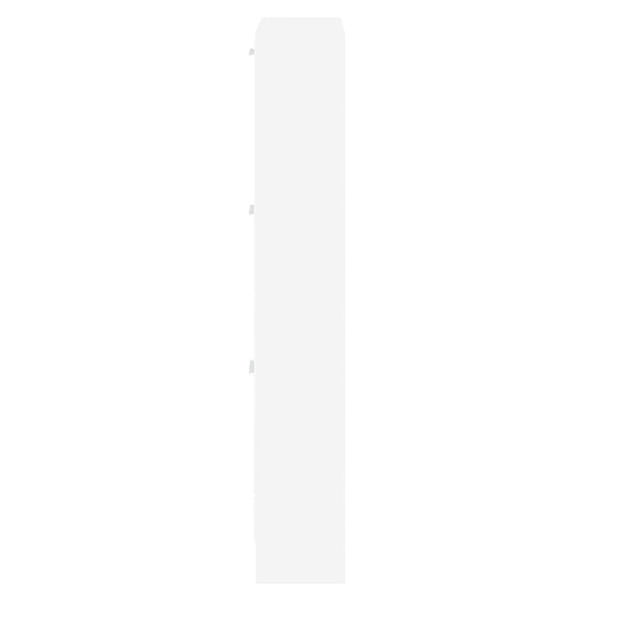 Schoenenkast 59x17x108 cm bewerkt hout wit 59 x 17 x 108 cm Wit