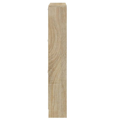 Schoenenkast 59x17x108 cm bewerkt hout eikenkleurig 59 x 17 x 108 cm Eiken