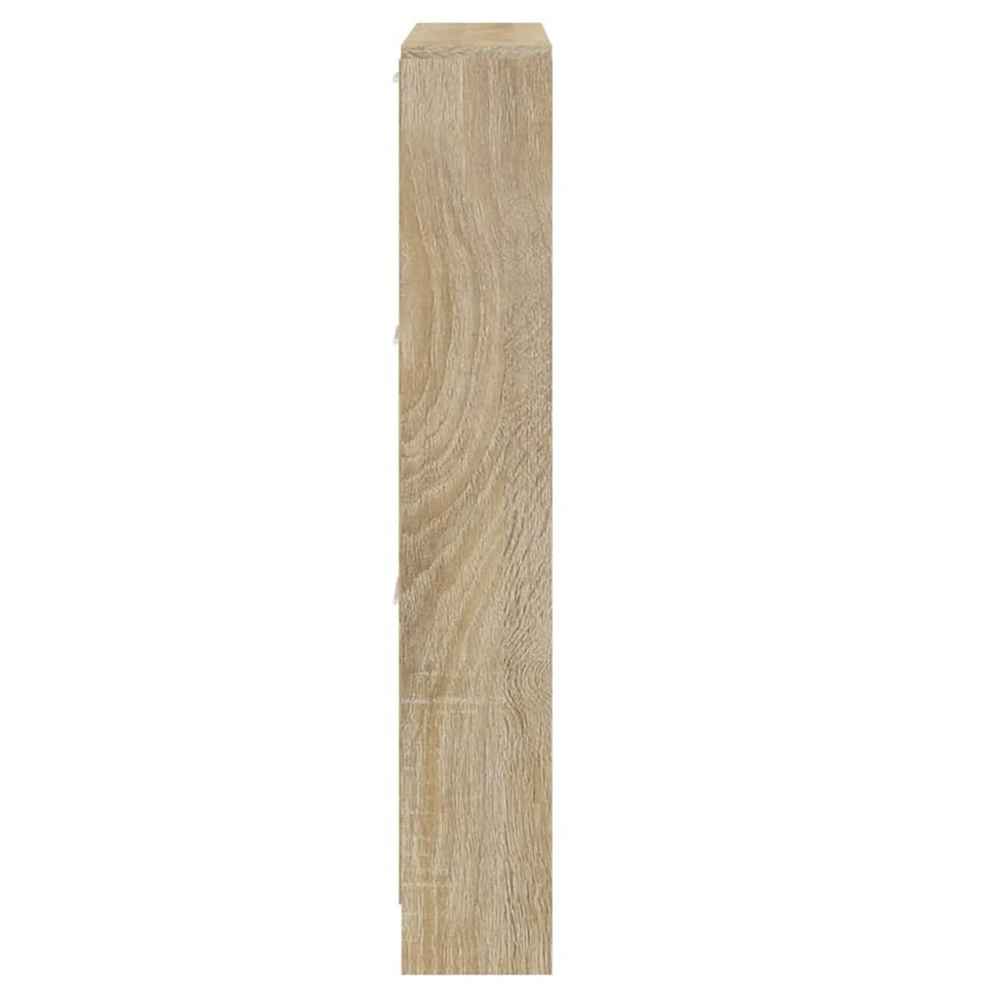 Schoenenkast 59x17x108 cm bewerkt hout eikenkleurig 59 x 17 x 108 cm Eiken