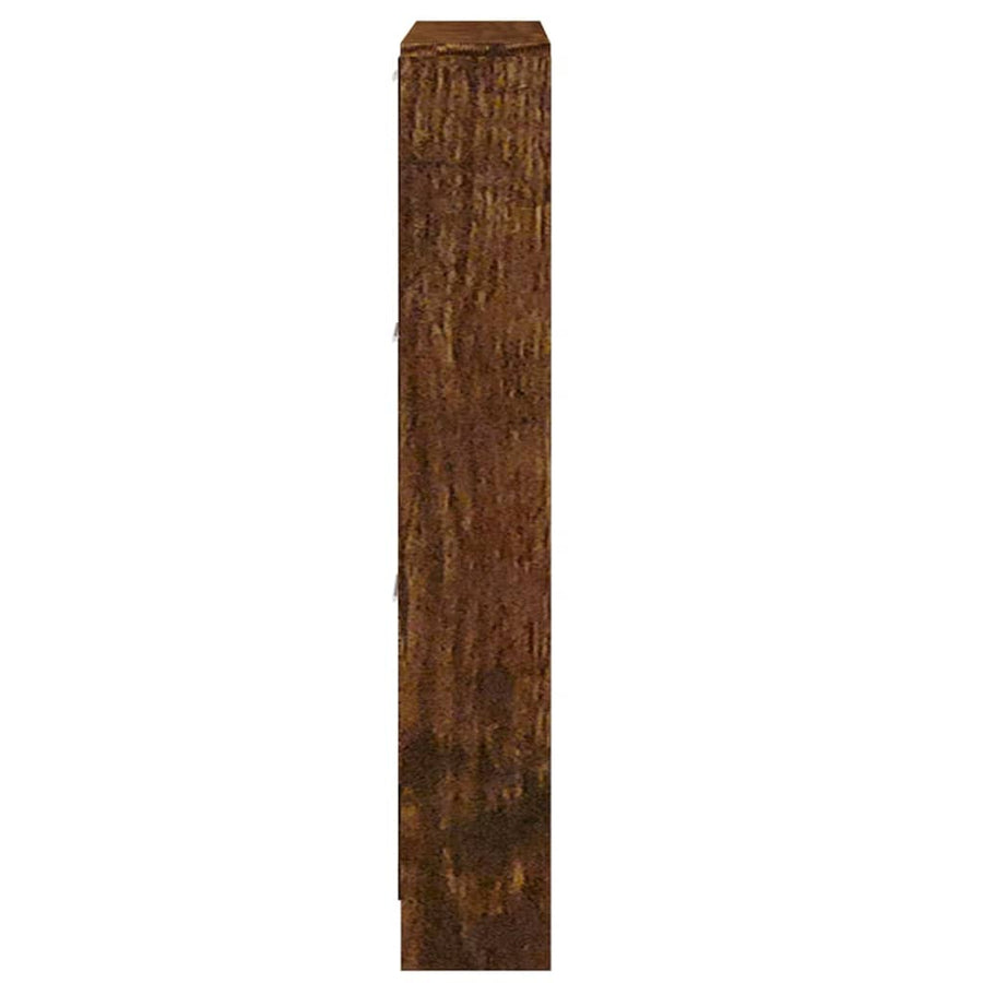 Schoenenkast 59x17x108 cm bewerkt hout gerookt eikenkleurig 59 x 17 x 108 cm Gerookt eiken