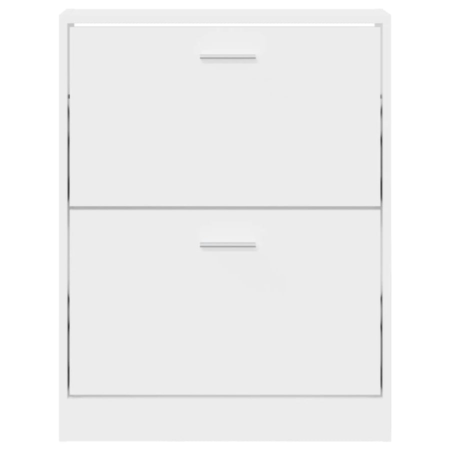 Schoenenkast 59x17x81 cm bewerkt hout wit 59 x 17 x 81 cm Wit