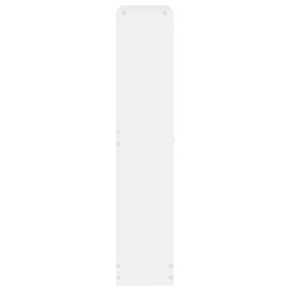 Schoenenkast 59x17x81 cm bewerkt hout wit 59 x 17 x 81 cm Wit