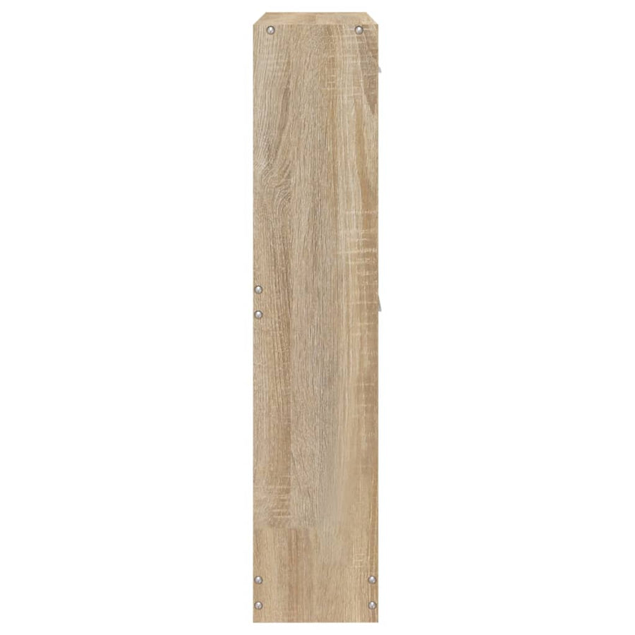 Schoenenkast 59x17x81 cm bewerkt hout eikenkleurig 59 x 17 x 81 cm Eiken