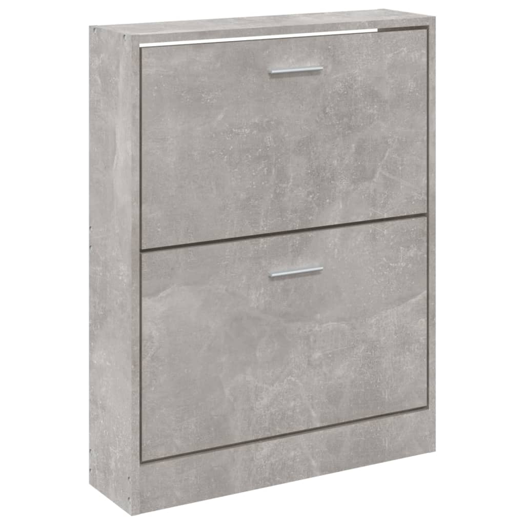 Schoenenkast 59x17x81 cm bewerkt hout betongrijs 59 x 17 x 81 cm Betongrijs