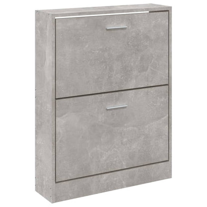 Schoenenkast 59x17x81 cm bewerkt hout betongrijs 59 x 17 x 81 cm Betongrijs