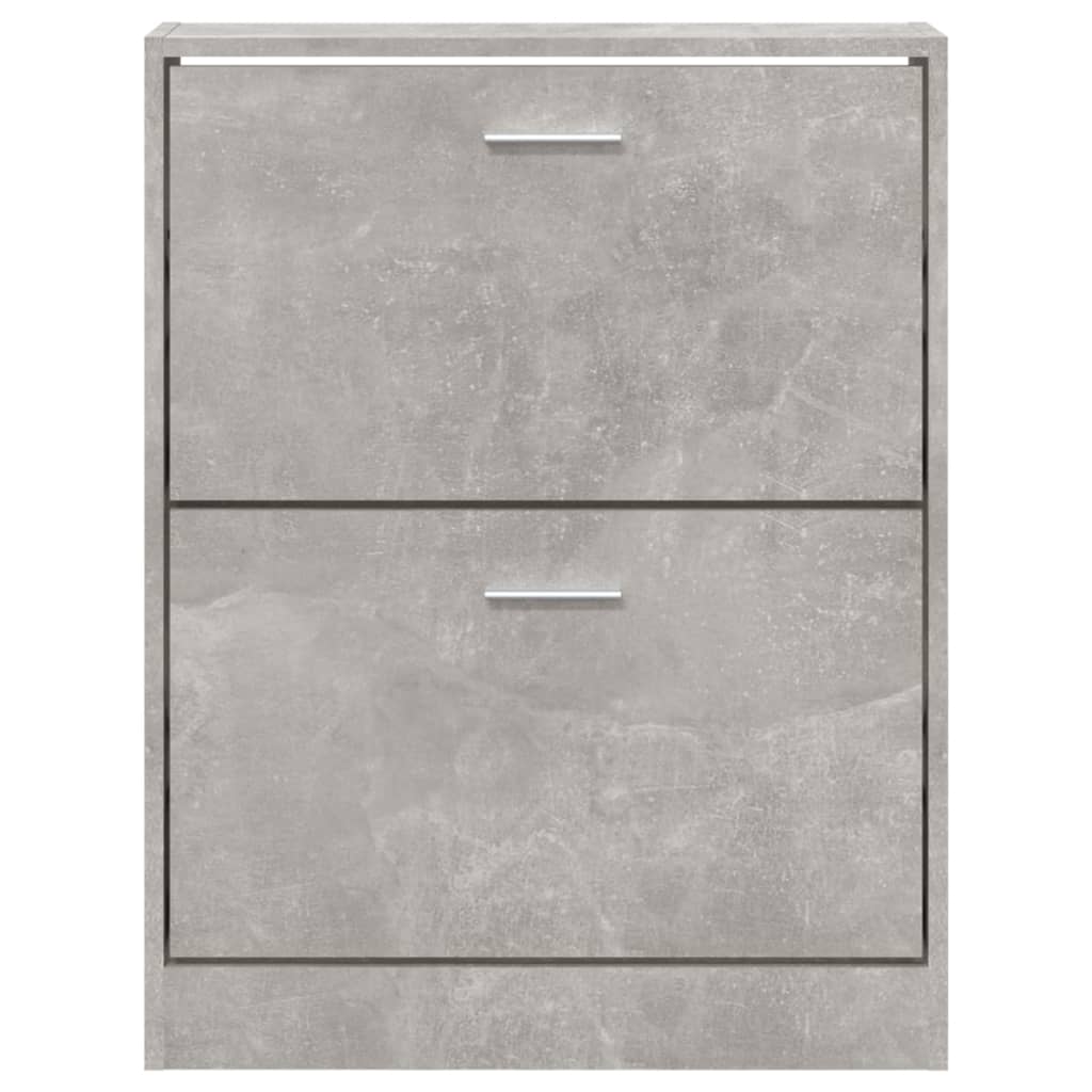 Schoenenkast 59x17x81 cm bewerkt hout betongrijs 59 x 17 x 81 cm Betongrijs