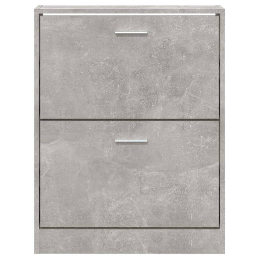 Schoenenkast 59x17x81 cm bewerkt hout betongrijs 59 x 17 x 81 cm Betongrijs