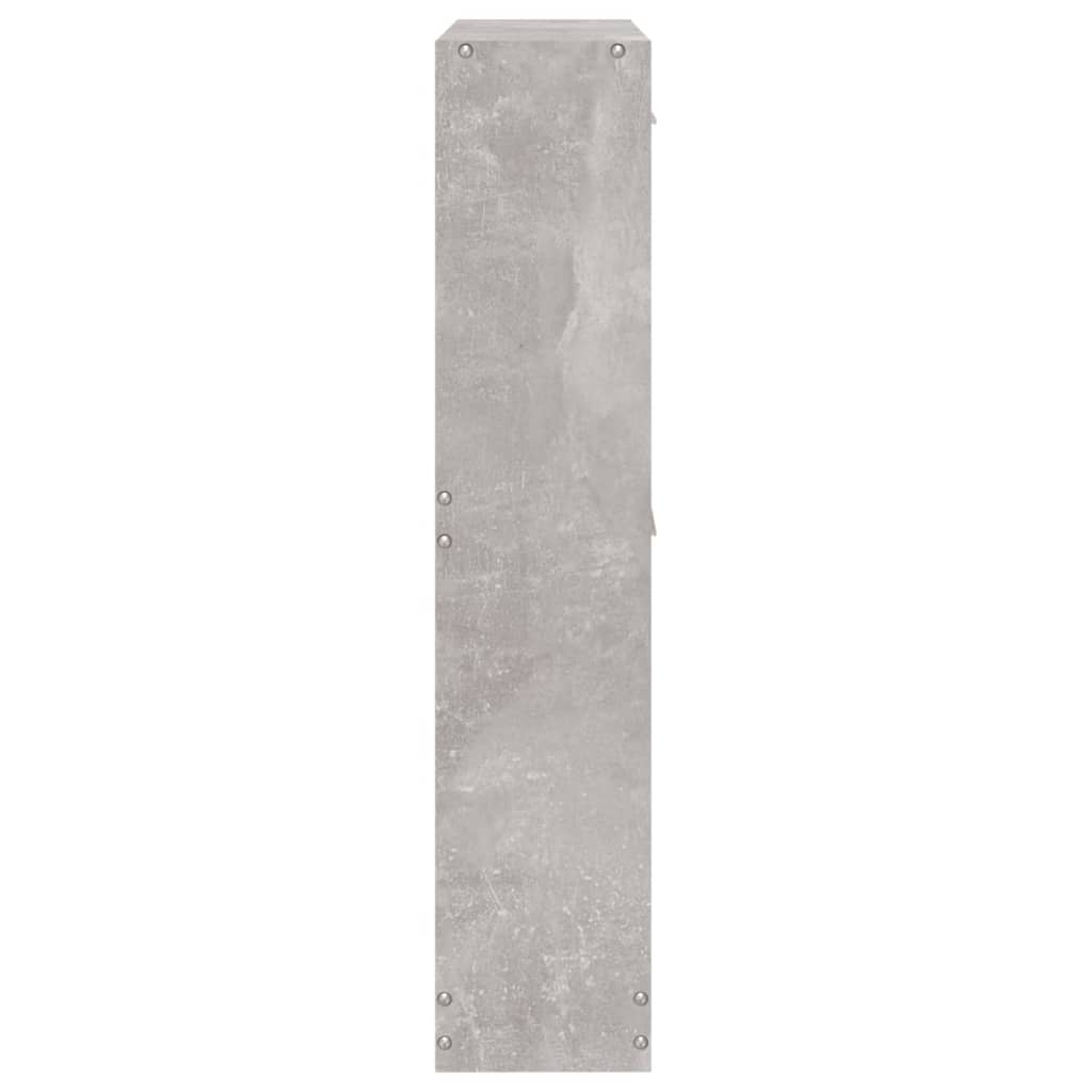 Schoenenkast 59x17x81 cm bewerkt hout betongrijs 59 x 17 x 81 cm Betongrijs