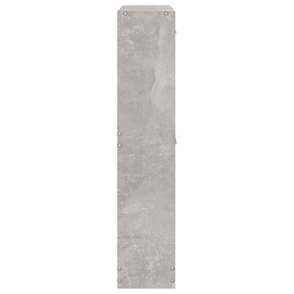 Schoenenkast 59x17x81 cm bewerkt hout betongrijs 59 x 17 x 81 cm Betongrijs