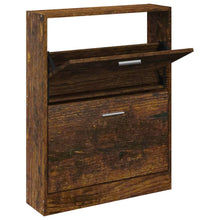 Schoenenkast 59X17X Bewerkt Hout Kleurig Gerookt Eiken 81 cm