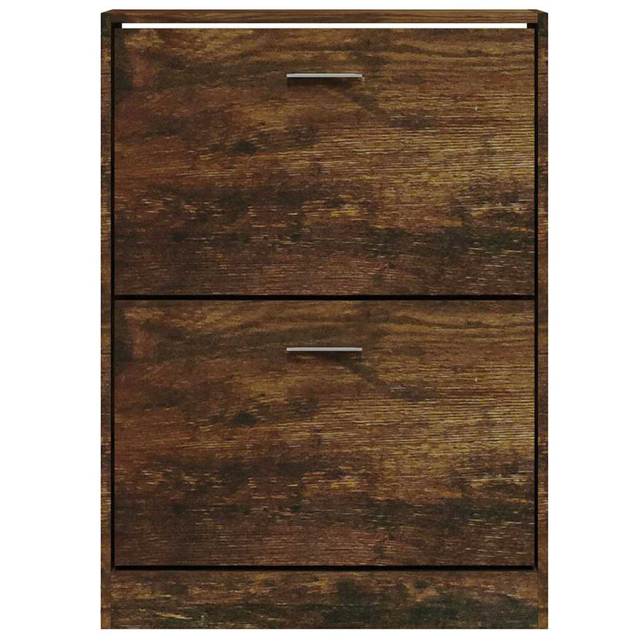 Schoenenkast 59X17X Bewerkt Hout Kleurig Gerookt Eiken 81 cm